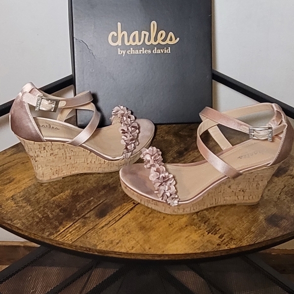 Charles by Charles David Pink Wedge Sandals - Picture 9 of 9